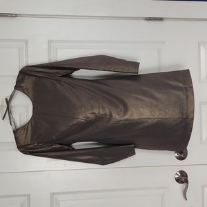 H&M metallic dress with low back